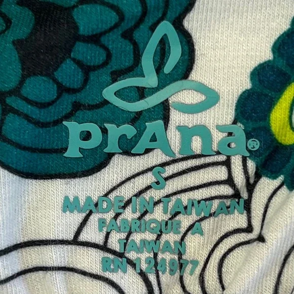 Prana Womens Green Floral Paisley Halter T-Back Athletic Sun Surf Yoga Dress SM - Picture 6 of 10